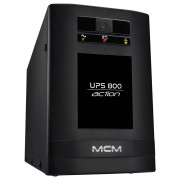 Nobreak MCM 800VA, UPS800 ACTION 3.1, 6 Tomadas, Trivolt Automático, Com Saida Para Bateria Externa, Preto - UPS0256
