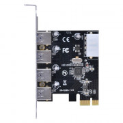 Placa USB Vinik, Com 4 USB 3.0, Pci Express Pci-e X1 - PU30-4