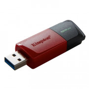 Pen Drive DataTraveler Exodia M 128GB Kingston Com Conexão USB 3.2, Preto/Vermelho - DTXM/128GB