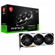 Placa de Vídeo MSI NVIDIA GeForce RTX 4070 Ti Ventus 3X OC, 12GB, GDDR6X, DLSS, Ray Tracing - 912-V513-001