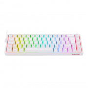 Teclado Mecânico Gamer Redragon Castor RGB, Switch Blue Removíveis, ABNT2, Branco - K631W-RGB (PT-BLUE)