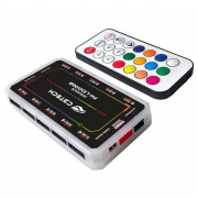 Hub Controlador de Fan Gaming C3Tech, RGB, SATA, Preto - FH-L100RGB