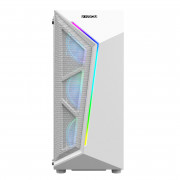 Gabinete Gamer Hayom GB1733, Lateral em Vidro Temperado, 4x Fan, Sem Fonte, ATX, Branco - GB1733