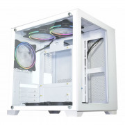 Gabinete Gamer K-Mex Space Z, CG-W1AD, Lateral e Frontal Vidro Temperado, Sem Fonte, Sem Fan, Branco - CGW1ADRH001CBOX