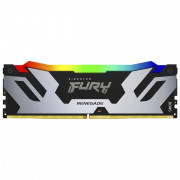 Memória Kingston Fury Renegade, RGB, 16GB, 6000Mhz, DDR5, CL32, Prata - KF560C32RSA-16