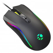 Mouse Gamer Bluecase BYAKKO , Led RGB, 7 Botões, 10000DPI, Preto - BGM-03