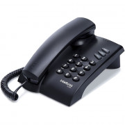 Telefone Intelbras Pleno Com Fio Com Chave de Bloqueio, Preto - 4080057