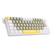 Teclado Mecânico Gamer Redragon Lakshmi, RAINBOW, Switch Brown, ABNT 2, Branco - K606-YLGYWT (PT-BROWN)