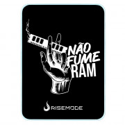 Mousepad Gamer Rise Mode Não Fume Ram, Medio (210x290mm), Borda Costurada - RG-MP-04-NFR