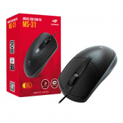 Mouse Óptico, C3Tech MS-31BK, USB, 1000DPI, Preto - MS-31BK