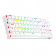 Teclado Mecânico Gamer Redragon Draconic Pro, RGB, 60%, Switch Brown. ABNT, Bluetooth, Branco - K530W-RGB-PRO (PT-BROWN)