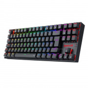 Teclado Mecânico Gamer Redragon Kumara Pro, Wireless e Bluetooth, RGB, Switch Blue, ABNT2, Black - K552RGB-BRS-B