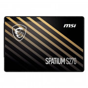 SSD MSI SPATIUM S270, 240GB, SATA, Leitura 500MB/s, Gravação 400MB/s, Preto - SPATIUM-S270-240G