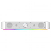 Soundbar Gamer Redragon Adiemus GS560W, 6W RMS, RGB, USB, 150Hz/20KHz, Botão Touch, Branco - GS560W