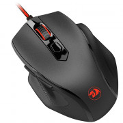 Mouse Gamer Redragon Tiger 2, LED Vermelho, 3200 DPI, USB, Ergonômico, Preto Lunar, Black - M709-1
