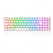 Teclado Gamer Mecânico Redragon Pollux, RGB, Switch Blue, ABNT2, Branco - K628-RGB-W (PT-BLUE)