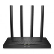 Roteador Wireless TP-Link Archer C6 AC1300 Ver:4.8, MU-Mimo V4 Full Gigabit 10/100/1000MBPS, 4 Antenas, Preto