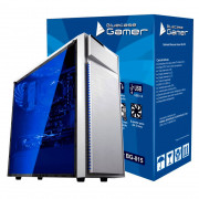 Gabinete Gamer Bluecase BG-015, USB 3.0, Janela Lateral De Acrílico, Sem Fonte, Branco - BG015WGCASE