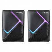 Caixa de Som Gamer Vinik Constelation, USB 2.0, 6W RMS, Led Rainbow, Preto - VSPKG6WCTL