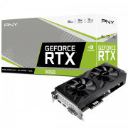 Placa de Vídeo PNY GeForce RTX 3050 Verto Dual Fan, 8GB GDDR6, DLSS, Ray Tracing - VCG30518DFBPB1