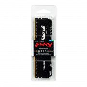 Memória Kingston Fury Beast, RGB, 32GB, 3200MHz, DDR4, CL16, Preto - KF432C16BBA/32