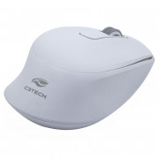 Mouse Sem Fio C3Tech, 1600 DPI, Bluetooth, Nano Receptor USB, Branco - M-BT200WH