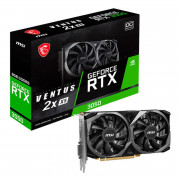 Placa de Vídeo MSI NVIDIA GeForce RTX 3050 VENTUS 2X OC XS, 8GB, GDDR6, 128Bits, DLSS, Ray Tracing - 912-V809-4266