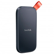 SSD Externo Portátil Sandisk, 1TB, USB, Leitura: 520MB/s, Preto e Laranja - SDSSDE30-1T00-G25