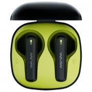 Fone de Ouvido Auricular Bluetooth WAAW By ALOK MOB 200EB, Microfone, Preto e Verde - WAAW0007