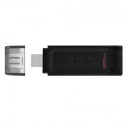Pen Drive Kingston 128GB DataTraveler 70, USB, Type-C 3.2, Preto - DT70/128GB