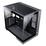 Gabinete Gamer Redragon Wideload Pro Black, Mid tower, Lateral e Frontal em Vidro, Sem Fans, Preto - CA-604B-PRO