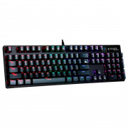 Teclado Mecânico Gamer Bright Tank, Rainbow e LED Lateral, Switch Blue, ABNT2, Preto - GTC564