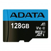 Cartão de Memória Micro SD 128GB Adata, Classe 10, Com Adaptador SD - AUSDX128GUICL10A1-RA1