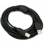 Cabo Para Impressora Ketchup, USB 2.0 A (M) X B (M), 1.80 Metros, Com Filtro, Preto - LS-CB1214