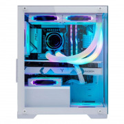 Gabinete Gamer K-Mex Poseidon, CG-W1H5, Lateral e Frontal em Vidro, Sem Fonte, Sem Fan, Branco - CGW1H5RH0010B0X