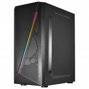 Gabinete Gamer K-Mex Demon I, CG-02W5, RGB, Lateral em Vidro, 1 Fita Led, Sem Fan, Preto - CG02W5RH001CB0X