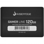 SSD Rise Mode Gamer Line 120GB, SATA, Leitura 535MB/s, Gravação 435MB/s, Preto - RM-SSD-120