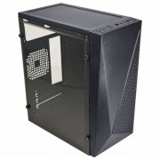 Gabinete Gamer K-mex Micro, CG-15NX, 1 Fita LED RGB, Vidro Temperado, Sem Fonte, Sem Fan, Preto - CG15NXRH0010CB0X