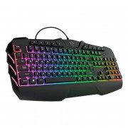 Teclado Gamer Trust GXT 881 Odyss, RGB, Semi Mecânico, Switch Clicky, ABNT2, USB, Preto - T24306