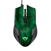 Kit Gamer Mouse e Mousepad Trust GXT 781 Rixa, 3200 DPI, 6 Botões, Grande, 30x22cm, Verde Camuflado - 23611