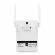 Repetidor de Sinal Multilaser, Wi-Fi 300Mbps, 2.4Ghz, 2 Antenas Externas Branco - RE059