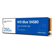 SSD WD Blue SN580 NVMe M.2, 250GB, PCIe Gen3 x4, NVMe v1.4, Leitura 4000MBs e Gravação 2000MBs - WDS250G3B0E