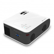 Projetor Goldentec GT5000, 1920x1080, Full HD, 5000 Lumens, HDMI, USB, AV e VGA, Bivolt, Branco - 60862