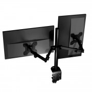 Suporte de Mesa Para 2 Monitor Goldentec, Fixo na Mesa, Suporta até 27