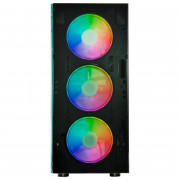 Gabinete Gamer K-Mex Divinus, CG-CL10, RGB, Lateral em Vidro, 3 Fans, Fita LED, Preto - CGCL10RH001CB0X