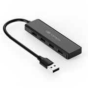 Hub USB 2.0 4 Portas C3Tech, Preto - HU-230BK