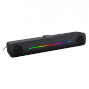 Caixa de Som Soundbar C3tech, USB 2.0, Drive 50mm, Cabo 175cm, Preto - SB-50BK