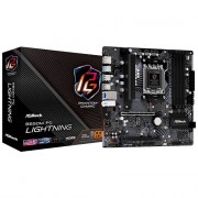 Placa Mãe Asrock B650M PG Lightning, Chipset B650, AMD AM5, mATX, DDR5, HDMI, DP, TIPO C
