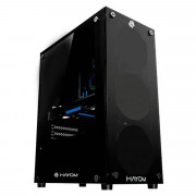 Gabinete Gamer Hayom GB1739, Tampa Lateral de Vidro, Sem Fans, Sem Fonte, Preto - GB1739