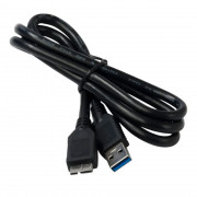 Cabo USB 3.0A Macho Para SS(Micro) Macho Shinka, Para HD Externo, 50 cm, Preto - CB-04